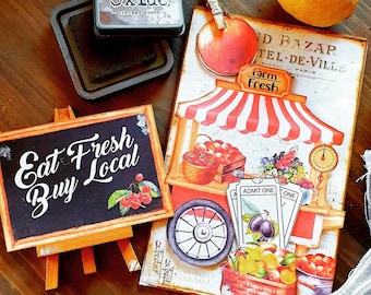 Vintage Farmers Market Journal Kit: Printable Ephemera (Digital Download)