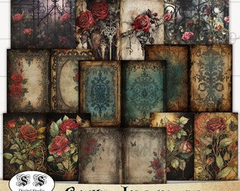 Gothic Journal Kit: Mystical Scrapbook Pages (Digital Download)
