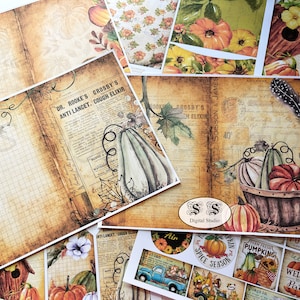 Autumn Junk Journal Kit: Rustic Printable Ephemera (Digital Download)