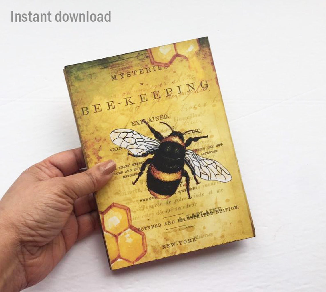 30 sheets Busy bee Journal Kit Journal Pages Bee Keeper Etsy