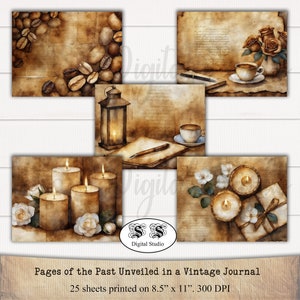 Kit diario stampabile Vintage Vibes: crea bellissimi album e diari con queste stampe