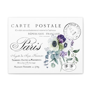 Segno di arredamento per la casa in stile Shabby chic digitale, arte della parete di fiori di lavanda, segno di campagna francese
