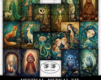Mystical Forest Journal Kit: Printable Ephemera (PDF)