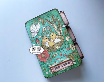 Bohemian Ephemera Storage Booklet: Junk Journal Kit (Digital Download)
