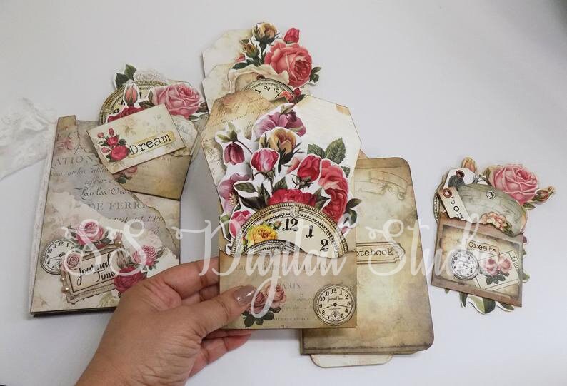 DIY Project Pocket Notebook Folder Folio Junk Journal Etsy Australia