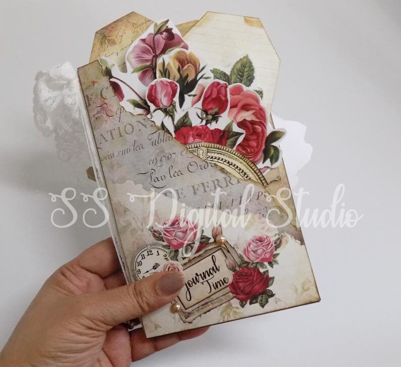 DIY Project Pocket Notebook Folder Folio Junk Journal Etsy Australia