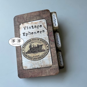 Efemere opslagboekje, map, folio, Junk Journal, Kit, Journal Insert, vintage Ephemera, Afdrukbaar, Versiering, Vintage, Digitaal