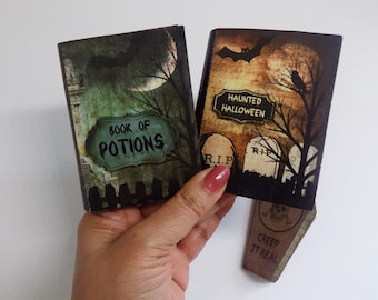 Halloween Mini Book & Coffin Notebook Printable Kit (Digital Download)