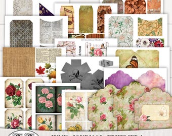 Junk Journal Ephemera: Assorted Tags and Envelopes (Digital Download)