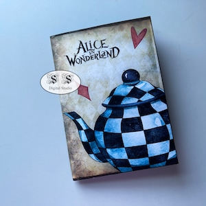 Insert de journal Alice au pays des merveilles, Folio, tea party du chapelier fou, dossier, Junk Journal, Ephemera, Imprimable, Embellissement,