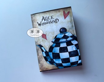 Alice in Wonderland Journal Insert: Mad Hatter Tea Party Folio (Printable)