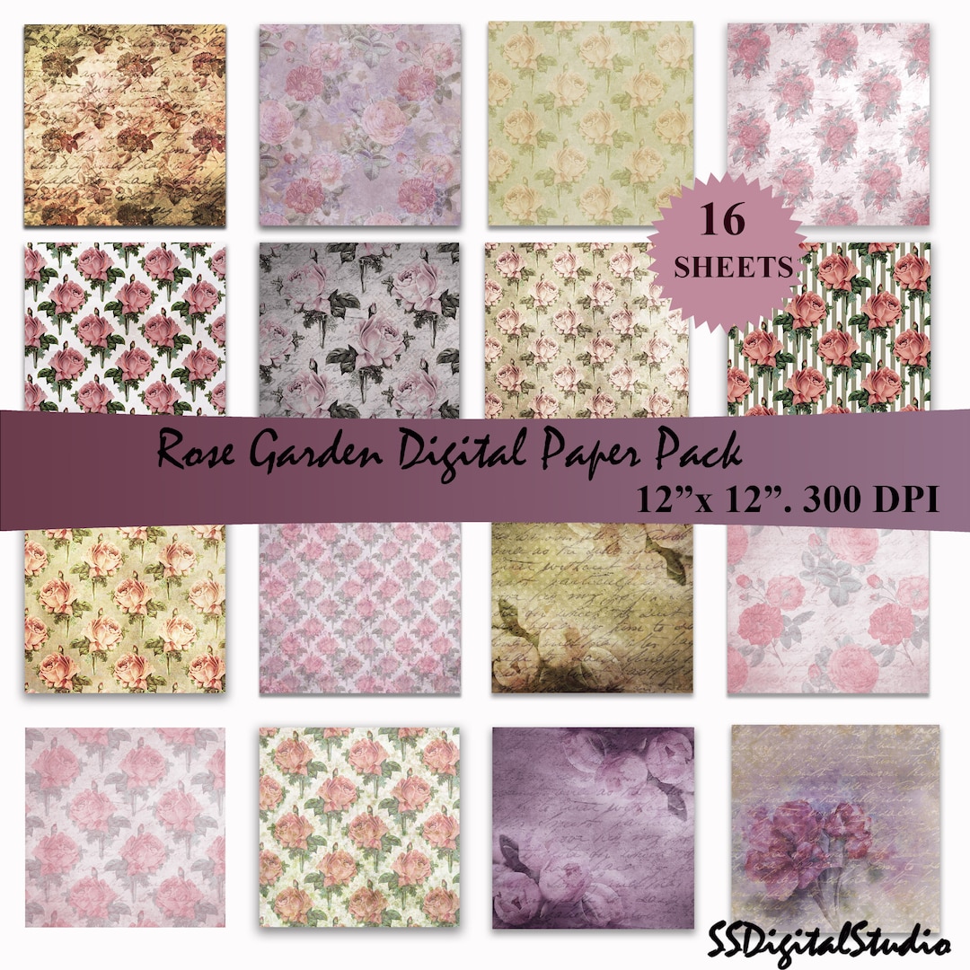 Rose, Flower, Pink, Paper, Printables, Scrapbooking, Shabby, Chic ...