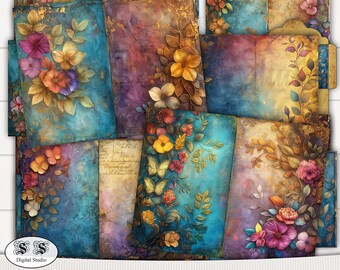 Capture Beauty: Printable Enchanting Floral Journal Kit
