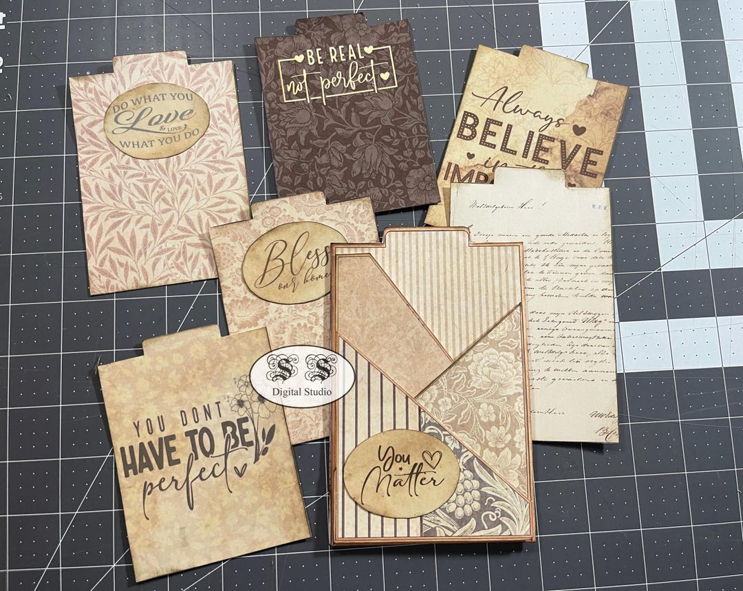 Vintage Junk Journal Kit: Pocket Tag Ephemera (digital Download) - Etsy