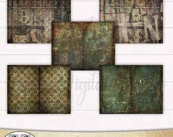 Steampunk Journal Pages: Rustic Vintage Design (Digital Download)