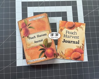Printable Peach Harvest Folio Journal kit