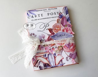 Love in Paris Journal Kit: Printable Vintage Ephemera (Digital)