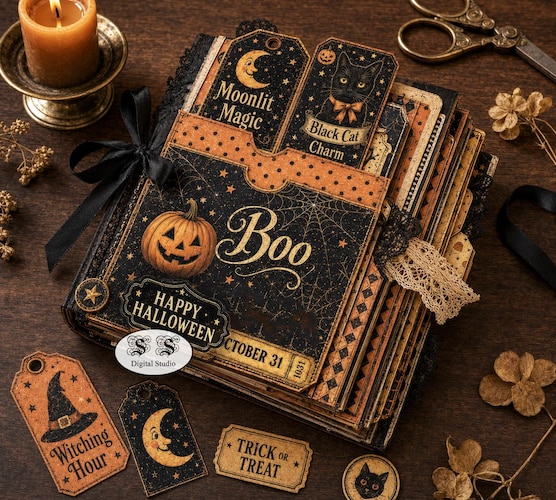 Vintage Halloween Ephemera — Printable Ephemera Papers, Tags & Cards