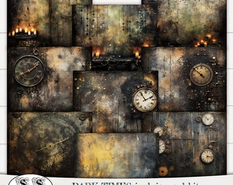 Dark Times Junk Journal Kit: Mystical Witchcraft Pages (Digital Download)