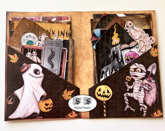 Voodoo Doll Halloween Ephemera Kit: Junk Journal Printable (Digital)