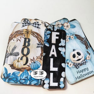 Halloween Fall Tags: Printable Junk Journal Ephemera (Digital Download)