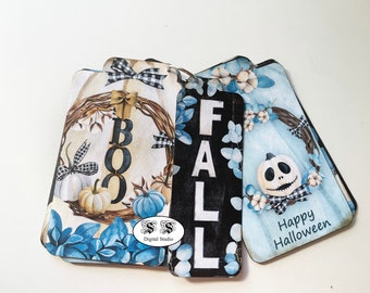 Halloween Fall Tags: Printable Junk Journal Ephemera (Digital Download)