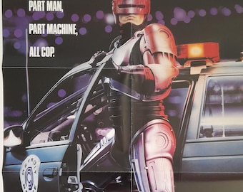 Original, Robocop, 1987, Movie Poster, One Sheet, 80s Cinema, 80s Pop Culture, Robocop Memorabilia, Rare Collectable, Vintage Poster, Rare