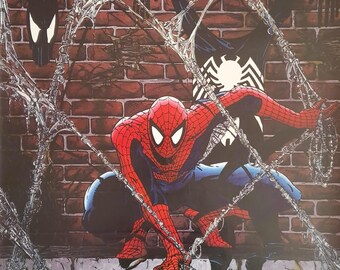 Spider-Man, Todd McFarlane, Rare Poster, Vintage, 1988 Marvel Entertainment, Spider-Man Memorabila, Vintage Spider-Man, Spider-Man Collector