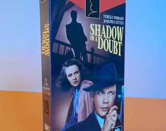 Shadow of a Doubt (1943), VHS, MCA Video (1988), Alfred Hitchcock Memorabilia, Alfred Hitchcock Fan, Film Noir