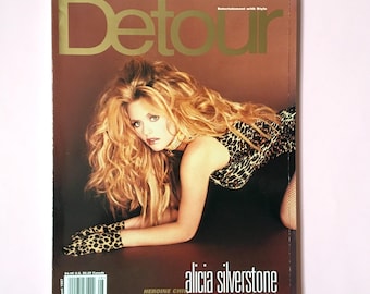 Alicia Silverstone, Detour Magazine, 90s Fashion, 90s Magazines, Vintage Magazines, 90s Alicia Silverstone, 90s Pop Culture