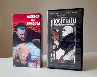 Horror of Dracula VHS and Nosferatu VHS, Cult Cinema, Horror VHS, Horror Cinema, Hammer Horror, Horror Fan