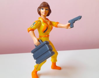 April O'Neil, Action Figure, 1988, Teenage Mutant Ninja Turtles, Playmates, 80s Toys, 80s Action Figures, Vintage Toys, Cool Gift Idea