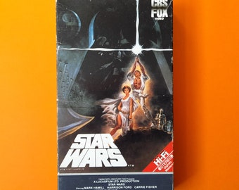 Star Wars (1977), VHS, 1987 Release, CBS Fox Video, Red Label, Rare, Collectable, Star Wars Collector, Star Wars Memorabilia, 80s VHS