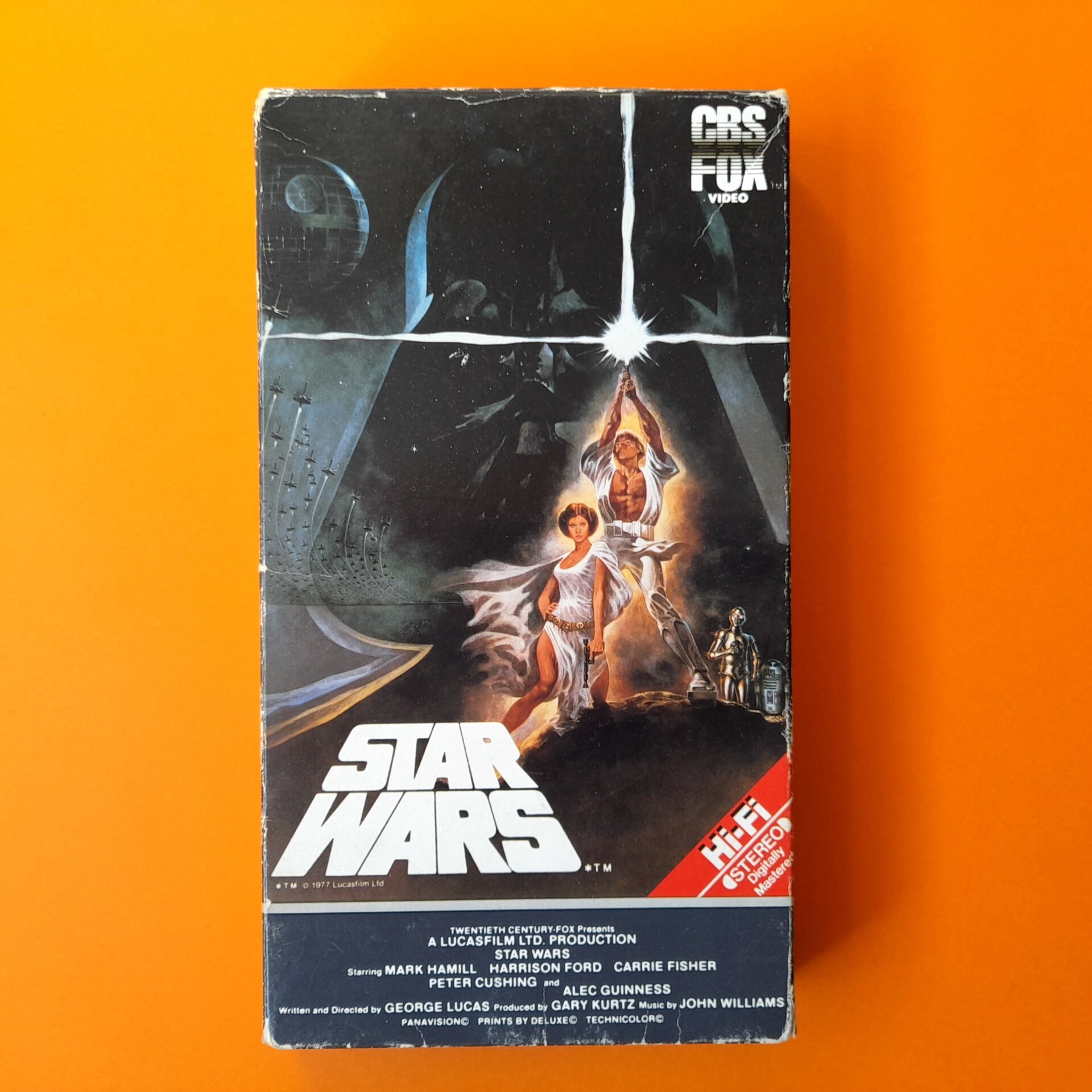 Star Wars (1977), VHS, 1987 Release, CBS Fox Video, Red Label