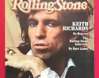 Keith Richards, Rolling Stone Magazine, Vintage, 1981, November, Rare, Collectable