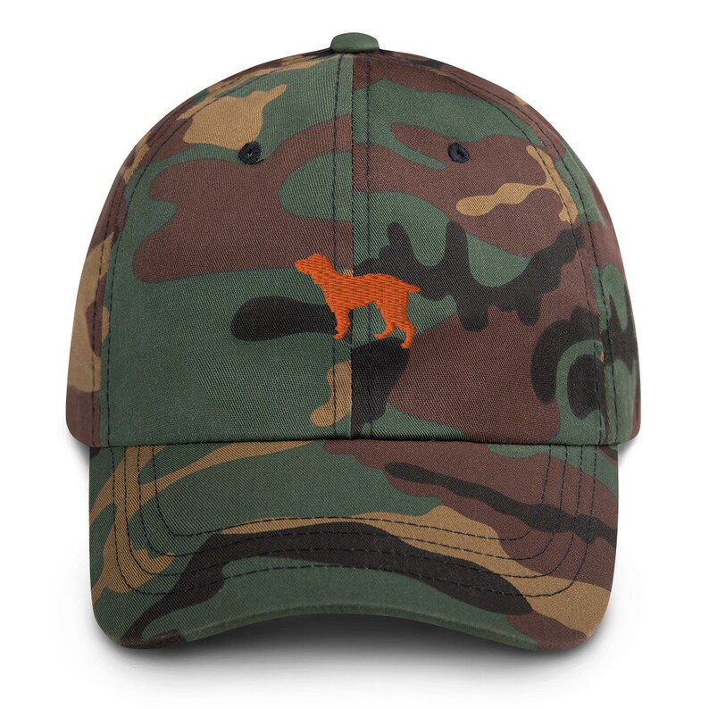 Orange Boykin Spaniel Camo Adjustable Hat Boykin and Hunt Co