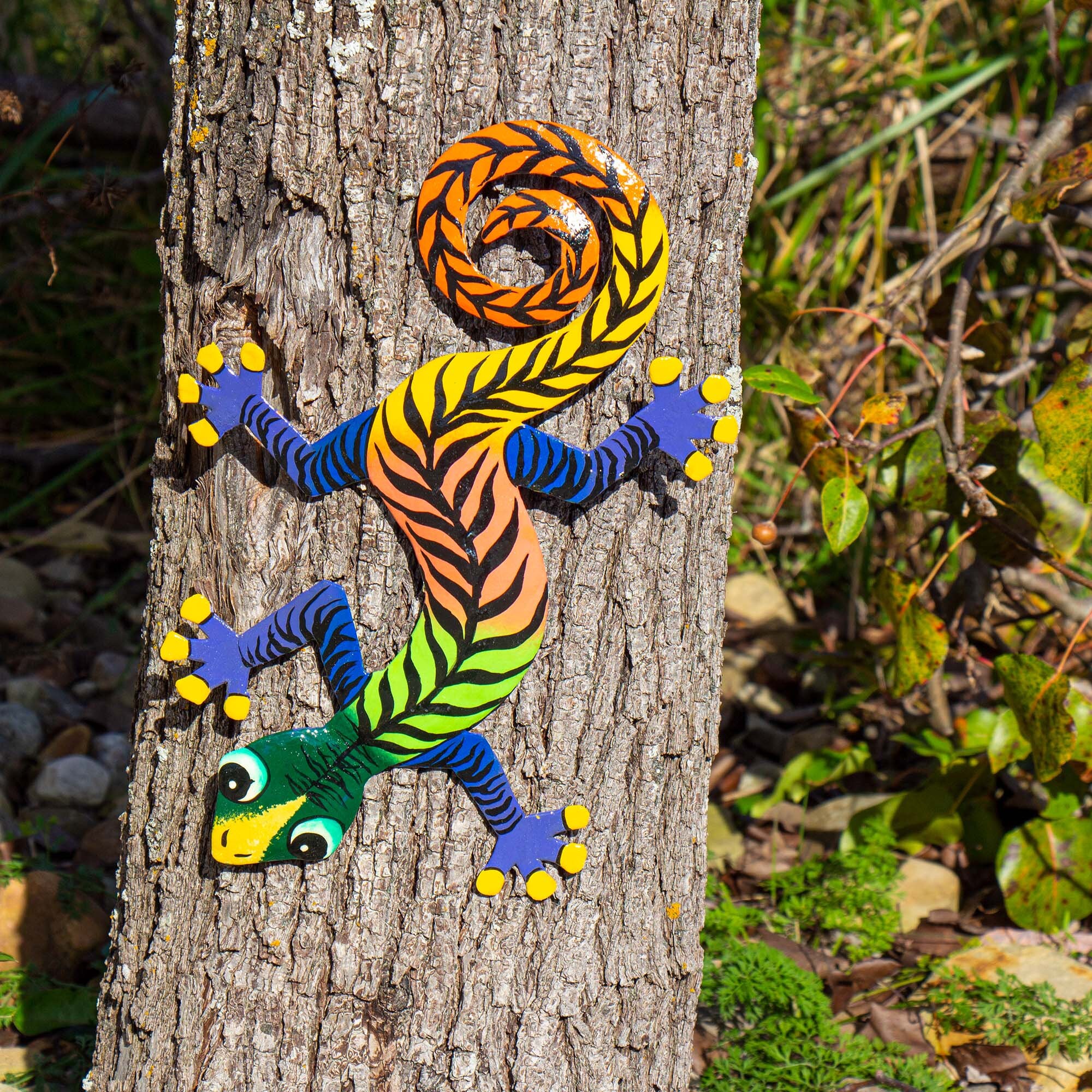 Colorful Gecko Haitian Metal Garden Art Big and Small With Etsy