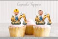 Construction Birthday Cupcake Toppers | Photo Cupcake Toppers | Construction | Construction Birthday |  Construction Party Decorations