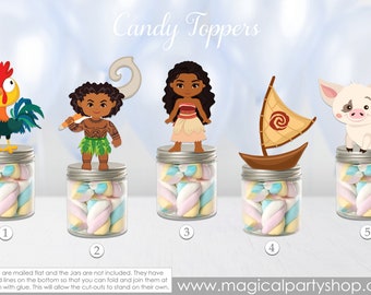 Moana Party Favors | Moana Birthday Party | Moana Decor |  Moana tableware | Moana