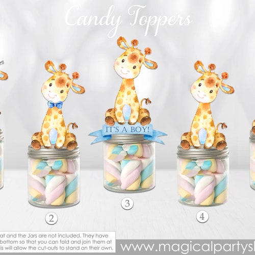 Giraffe Baby Shower Party Favors Baby Giraffes Baby Shower Etsy