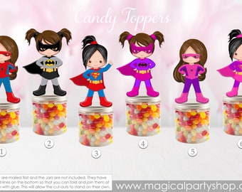 Superhero Party Favors | Superhero Girl Party | Super Hero Party | Party Favor Containers | Superhero Party Decorations