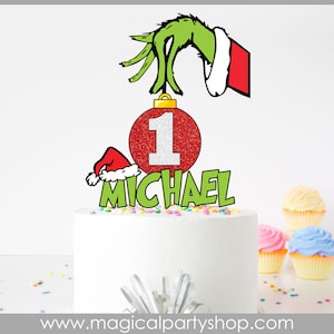 Christmas Cake Topper | Christmas Party | First Birthday | Christmas Party Decorations