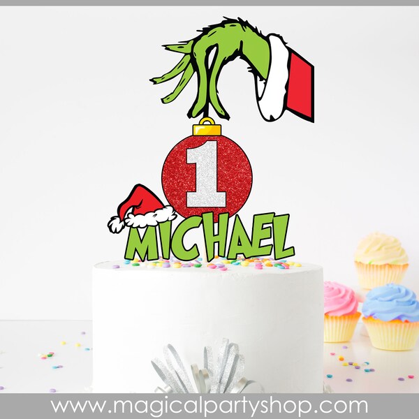 Christmas Cake Topper | Christmas Party | First Birthday | Christmas Party Decorations