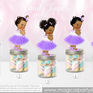Baby Shower Party Favors | Princess Purple Skirt | Vintage Baby Girl African American