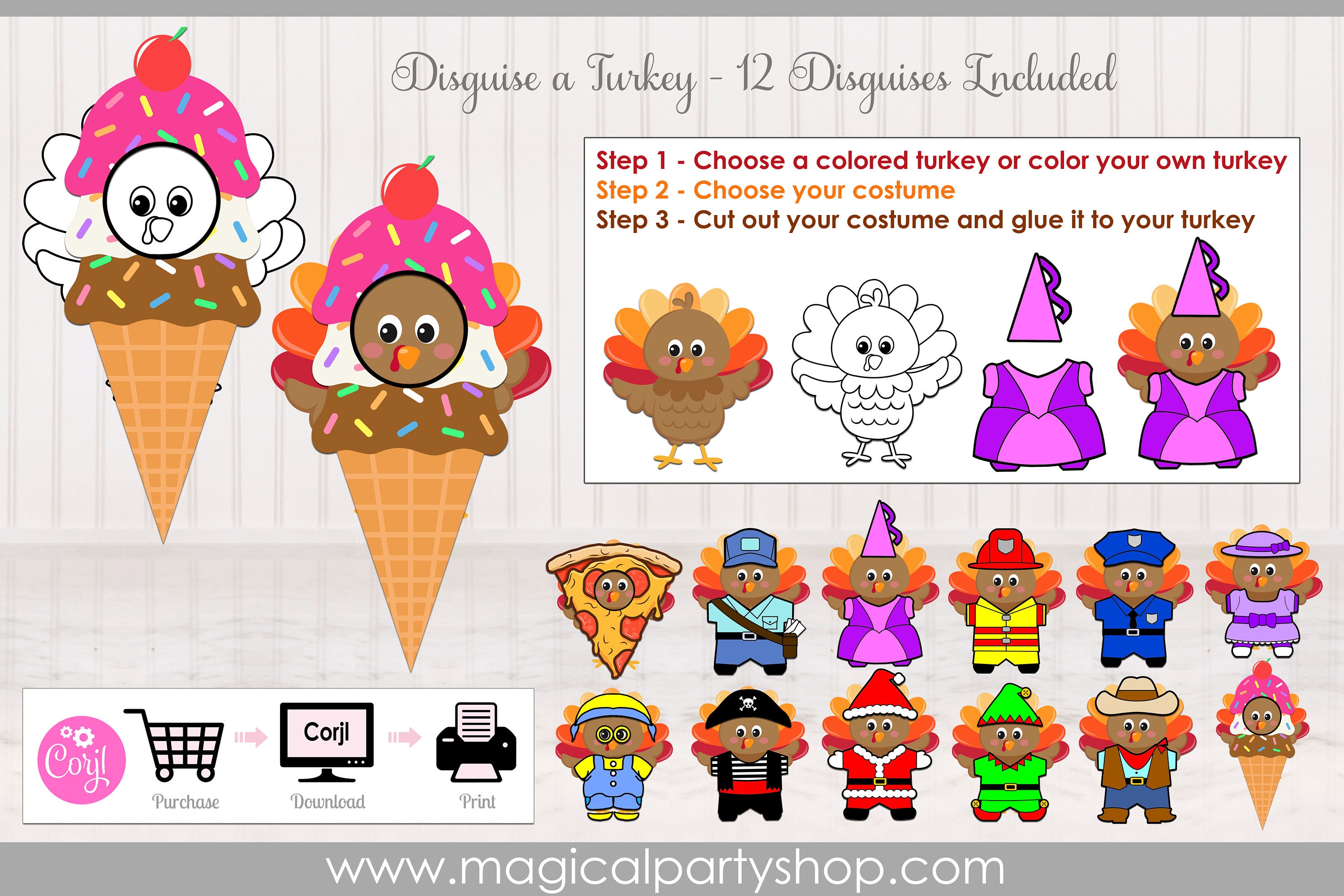 disguise a turkey | printable disguise a turkey | thanksgiving