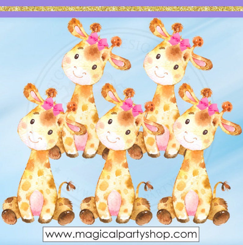 giraffe baby shower decorations for girl