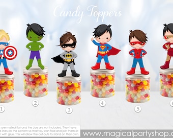 Superhero Party Favors | Superhero Party | Super Hero Party | Party Favor Containers | Superhero Party Decorations