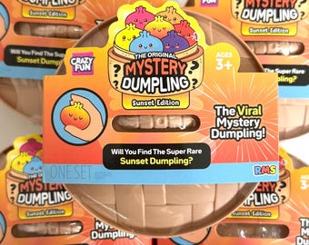 Crazy Fun RMS Mystery Dumpling Sunset Edition or Purple Holographic Edition Squishy Bun Toy Sealed Authentic **NEW SERIES**