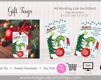 Christmas Gift Tags | Christmas Cards | Class Christmas Party | Class Party | Christmas Gift| Instant Download | Party Favor | Teachers Gift
