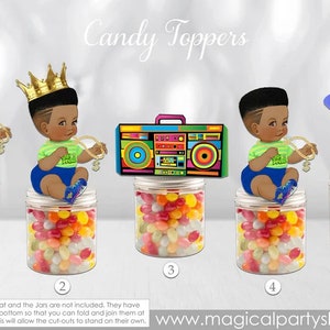 Baby Shower Party Favors | Fresh  Baby | Vintage Baby Boy African American | Prince Baby Shower | First Birthday | Its a Boy